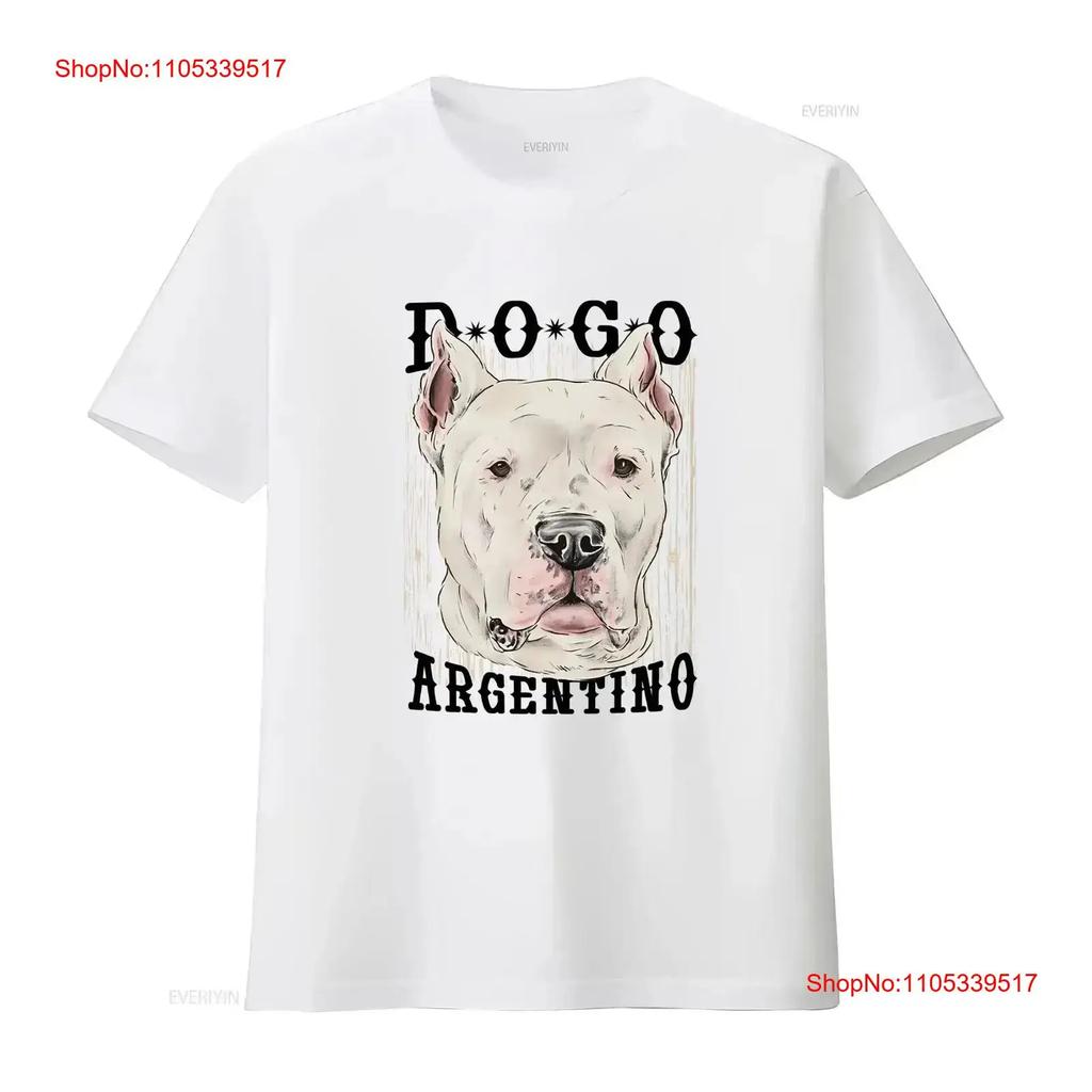 A Dogo Argentino Dog Mens Cotton T Shirt vintage Washed For Everyday Wear Soft graphic Versatil