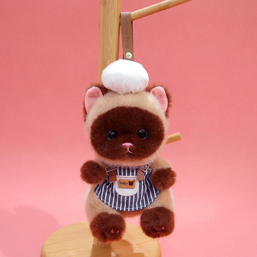 Calico Cat Plush Doll Keychain - Cute & Comforting Birthday Gift
