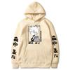 Japanese Anime Kaminari Denki Hoodie Loose Fitting Hoodie Thick Wool Letter Graphic Printing Sweatshirts Fleece Hoodies