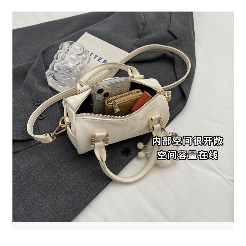 IELGY Textured Versatile Shoulder Crossbody Bag, Portable Boston Pillow Bag