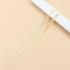 INS Light Luxury High-end Long Fringed Stud Earrings Temperament Versatile Symmetrical Earrings