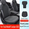 Four Seasons  PU Ventilated Seat Cushions For Tesla Model Y YL Juniper 2025+, Split Single Seats & Rear Back Row Set