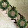 Spring Wreath for Front Door, Window, Wedding Party, Indoor and Outdoor Decorations, Artificial White Leaf Wreath