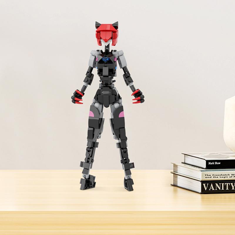 Buildmoc Female Robot Mobile Suit Girl Cat Girls Ideas MOC Set Building Blocks Toys for Children Kids Gifts Toy 231PCS Bricks