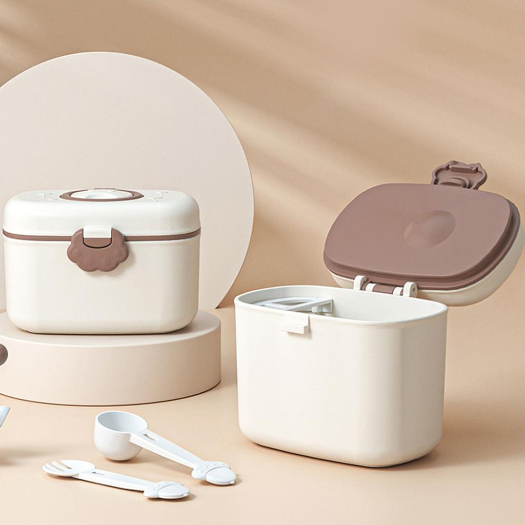 C Spender Tragbar ed Milchpulver Spender Behälter mit Tragegriff und Löffel für Reisen