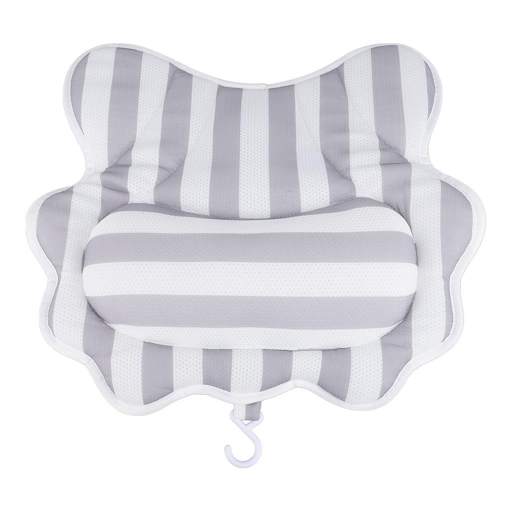 Badkarsdyna 6 sugkoppar Hängkrok Halkfri Randig Spadyna för Avkoppling Rak