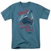 Jaws Smile T Shirt Licensed Shark Movie Retro Tee Classic Fish New Slate