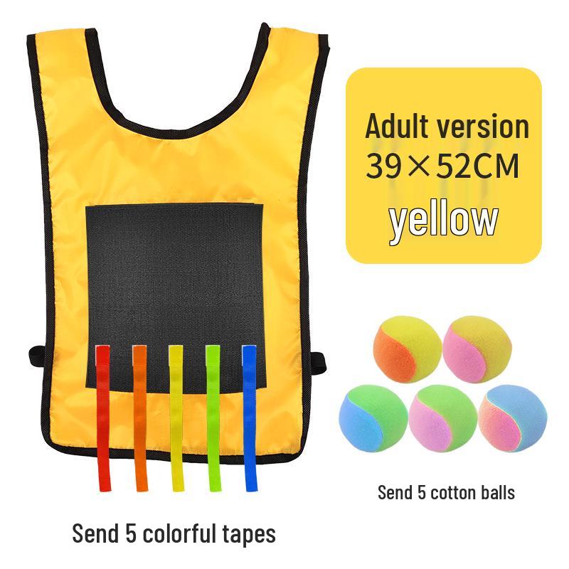 Children's Sticky Ball Dodgeball Vest for Outdoor Parent-Child Games