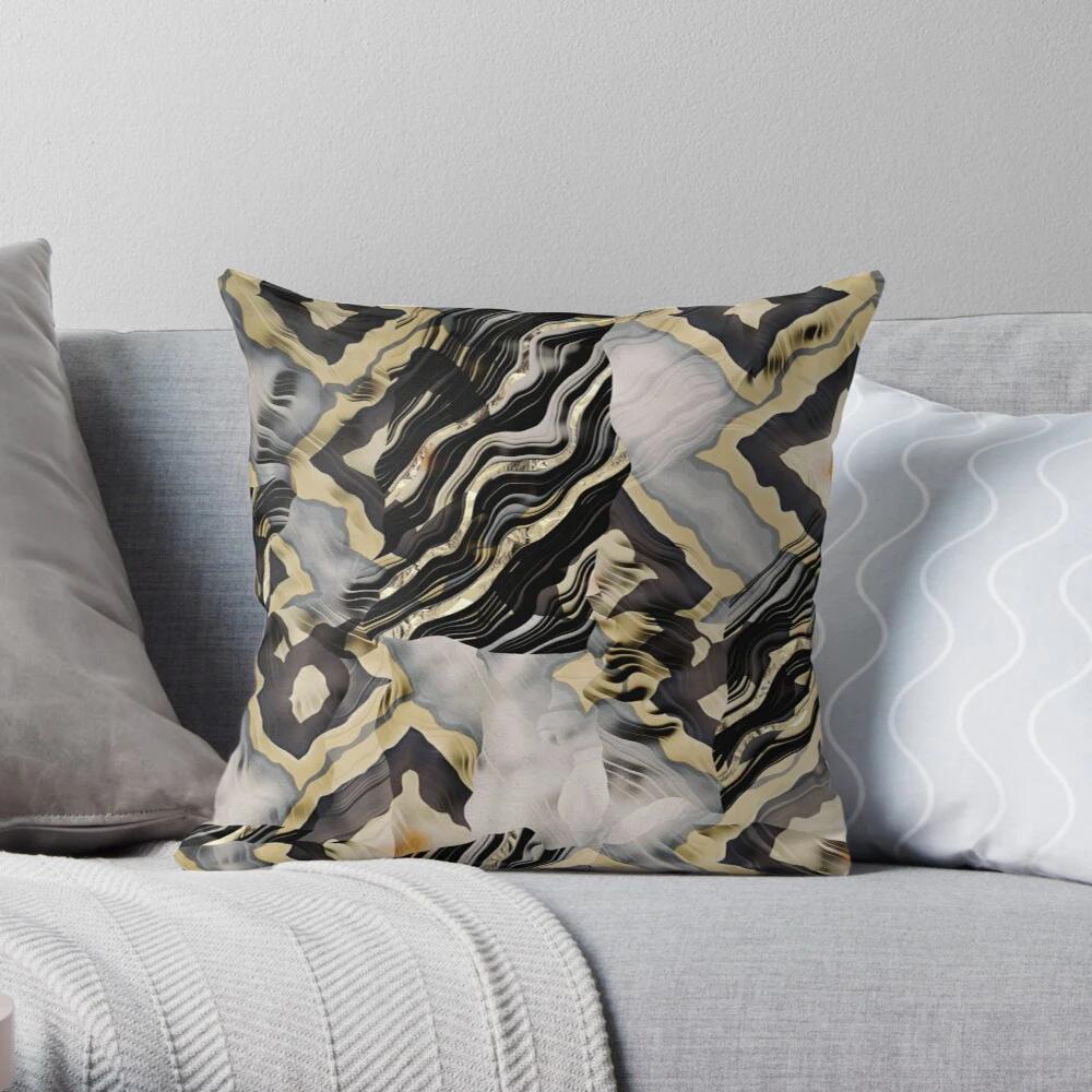 Bedroom Living Room Sofa Bed Decoration Abstract Landscape Pattern Home Pillow Cover Cushion