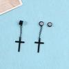 3Pairs Stud Earrings with for Cross Dangle for Men Women Stainless Steel for Cro