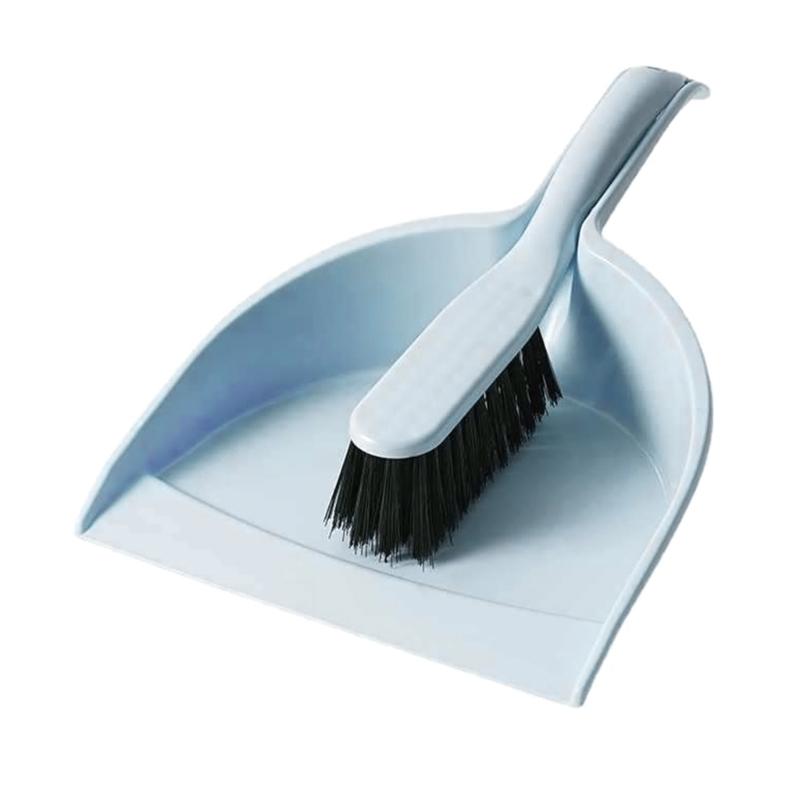 Small Broom and Dustpan Set Mini Hand Broom Dust Pan with Cleaning Brush Combo for Home Desktop Sofa Kitchen Keyboard