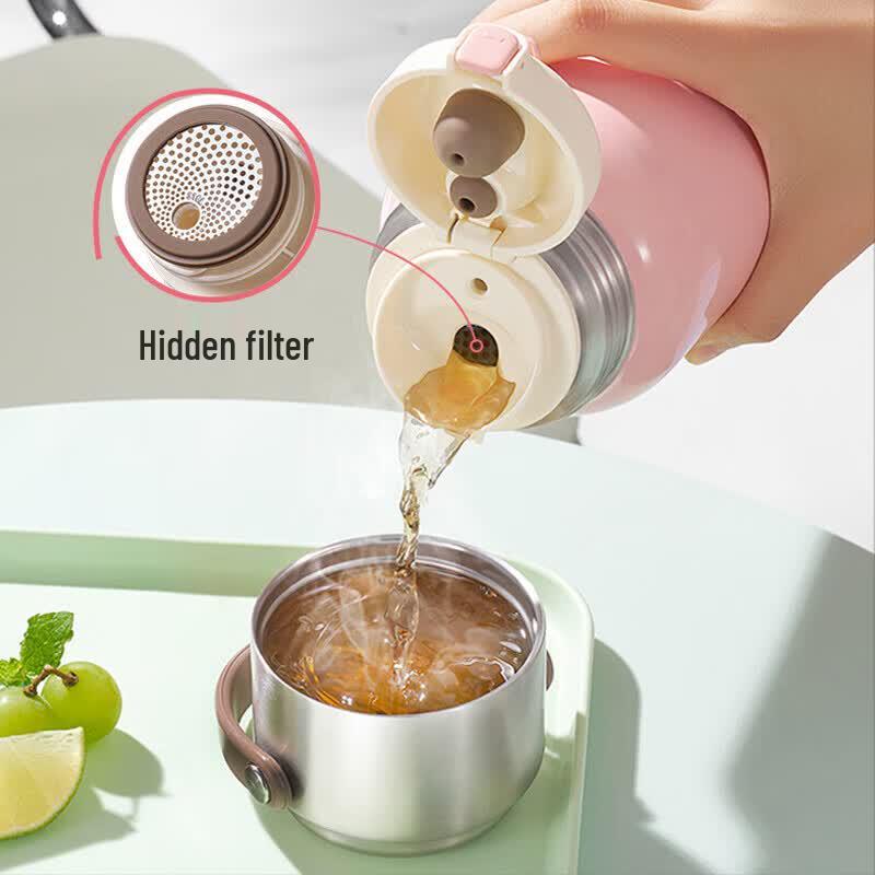 SUPOR 316L Stainless Steel Dual-Drink Insulated Bottle