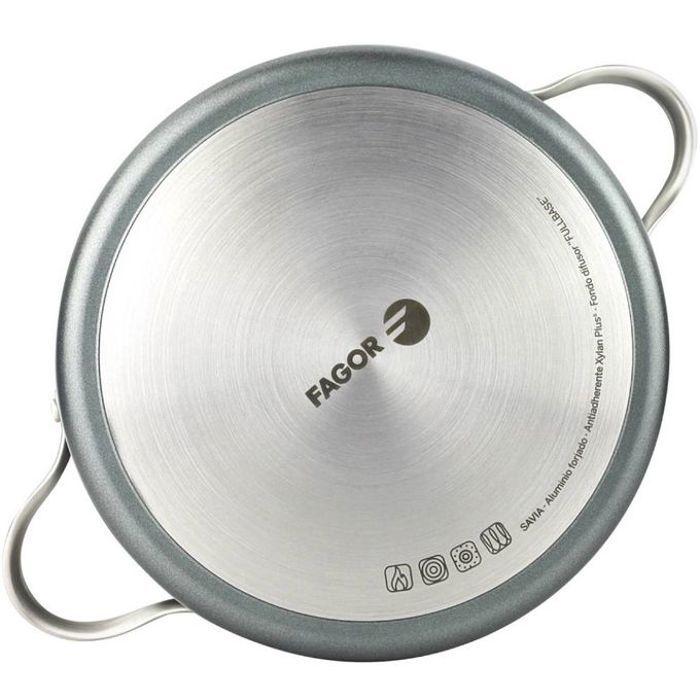 Faitout - FAGOR - Savia - 24 cm - Aluminium Forgé - Anti-adhérent Pierre