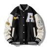 Men's Spring and Autumn New Retro Couple Casual Loose High Quality Baseball Clothing Letter Embroidery American Trend Jacket