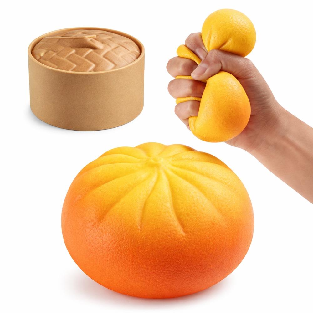 Food Shape Dumplings Squishy Toy Soft Cute Fidget Sensory Toy Steamed Bun Squeeze Toy Party Favors Style J