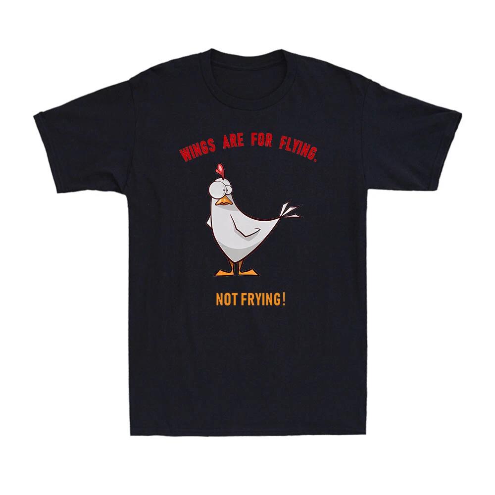 Not Chicken Wings Vegan Vegetarian Funny Gift Novelty Vintage Men s T-Shirt L
