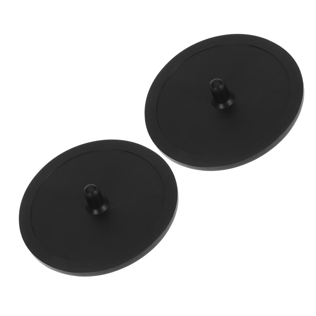 2pcs Coffee Machine Rubber Backflush Disk 50mm Backflush Disc Cleaning Blind Plate Black