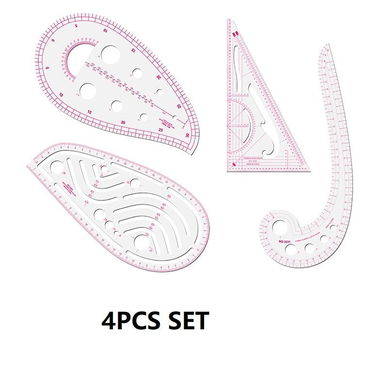 

Набор 4/6/7/9/10 шт. Набор прозрачных метрических швейных линеек Линейки для построения лекал «Французская кривая» для начинающих, портных, дизайнеров, линейки для квилтинга