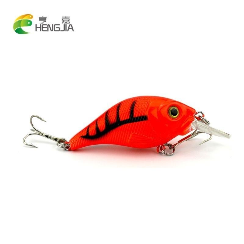 6pcs HENGJIA Crankbait with Rattles 7.5cm 12g Quality Plastic Fishing Bait Bass Pike Jerkbait 6pcs