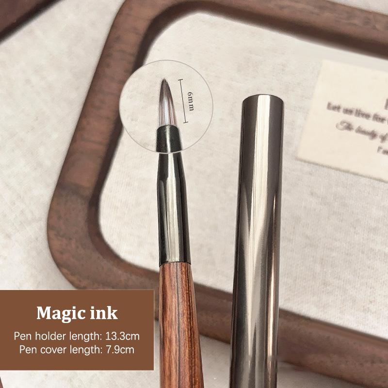 

Гель-лак для ногтей из орехового дерева, градиентный нейл-арт, ручка для омбре-росписи с крышкой, кисть для детализации, кисть для рисования, высококачественный инструмент для маникюра A3