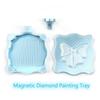 With Lid Diamond Painting Bowknot Tray Embroidery Storage Flip Drill Tray  for Nail Art Accessories
