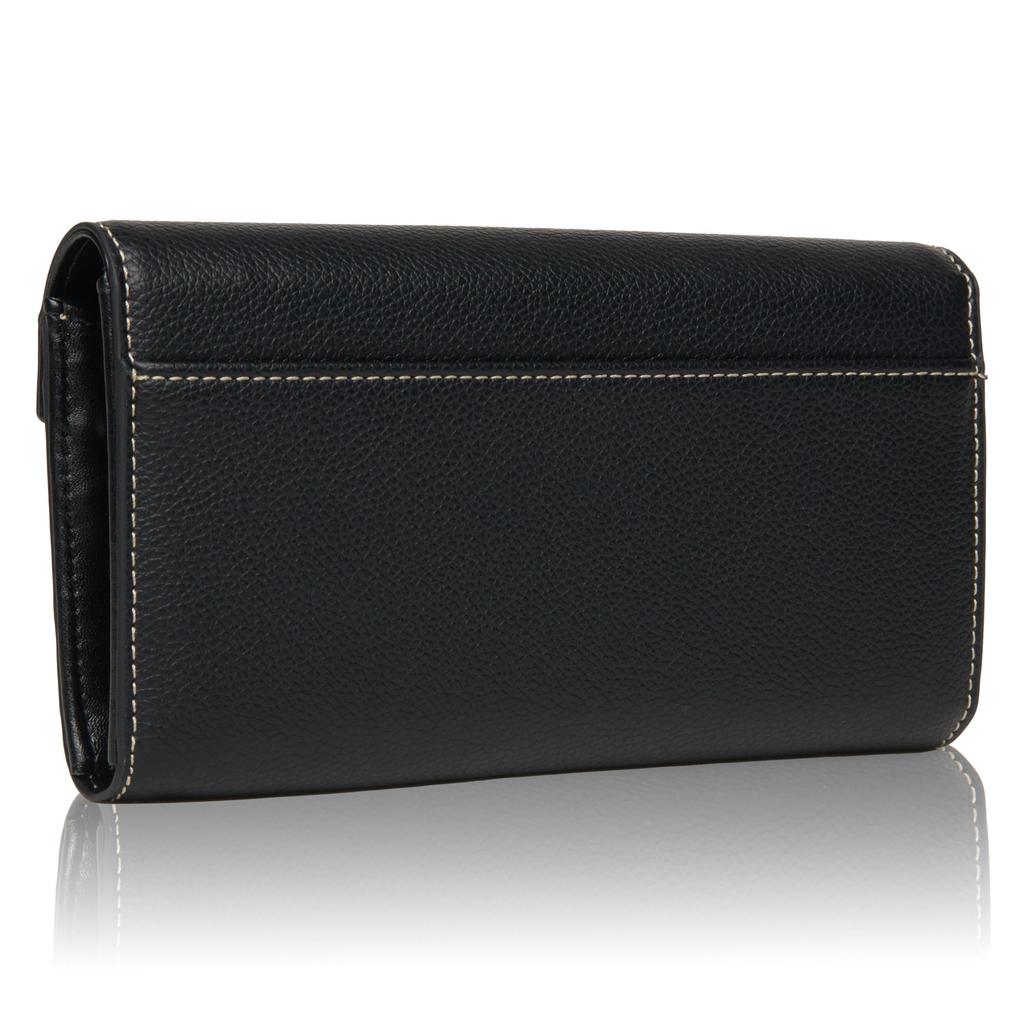 Walnut Peony Long Wallet