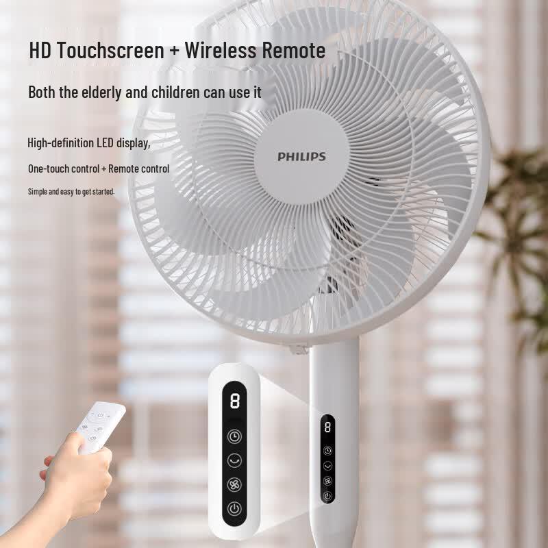 Philips 16-inch 7-Blade DC Motor Floor Fan with Remote CN plug (adapter included)
