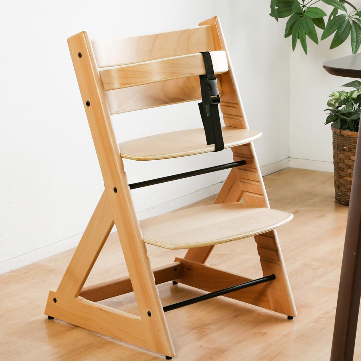 

System K Baby Chair chair that grows with your Height adjustable as your child grows curved design Grow Up High Type Kids Chair Wooden Natural [A