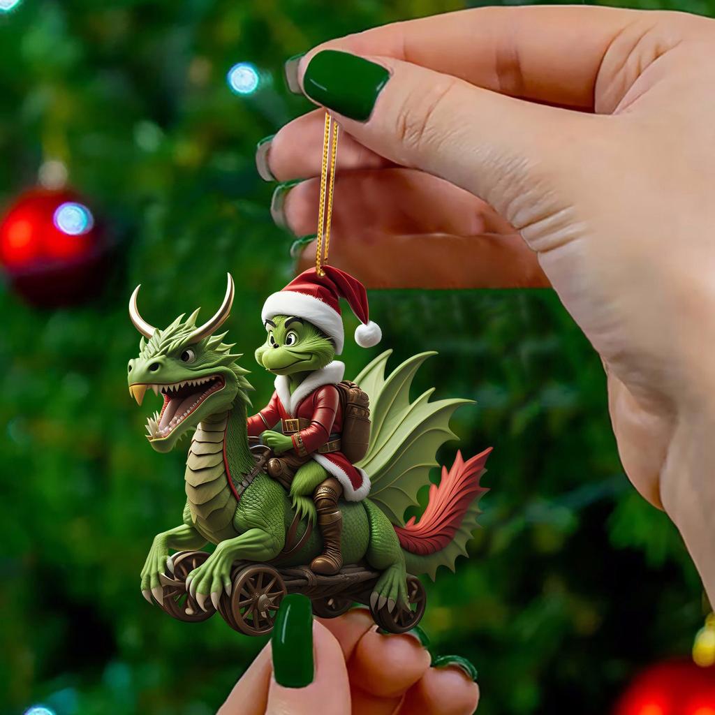 Christmas Dragon Series Pendant Christmas Tree Decorations Acrylic Pendant Pendant