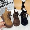 Women's winter new height increasing plush warm short boots simple comfortable daily casual thick soled women's shoes