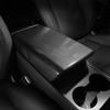 For Tesla Model 3 Y ABS Armrest Box Cover Rear Air Outlet Protective Cover Black Carbon Fiber Electric Vehicle Sticker Decoratio