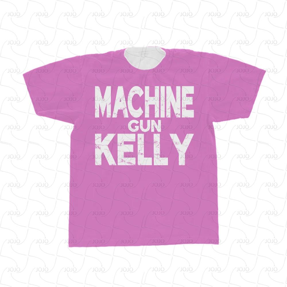 Machine Gun Kelly Same Style PUNK T-shirt, Lost American Album Tour Hip Hop Top, 3D Printed Pink MGK Classic T-shirt for Rapper