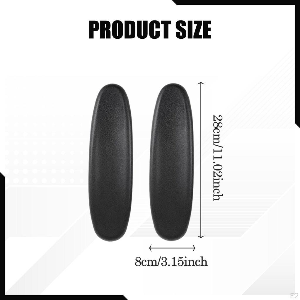 2 Pack Office Chair Armrest Pads, Water Resistant And Scratch PU Leather Universal