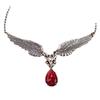Gothic Angel Wing Necklace With Geometric Pendant For Fashion Ol Women