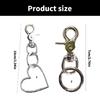 Portable and Stylish Bag Charm Heart/Circular Ring Shaped Keyring Multifunctional Keychain Pendant Backpack Decoration