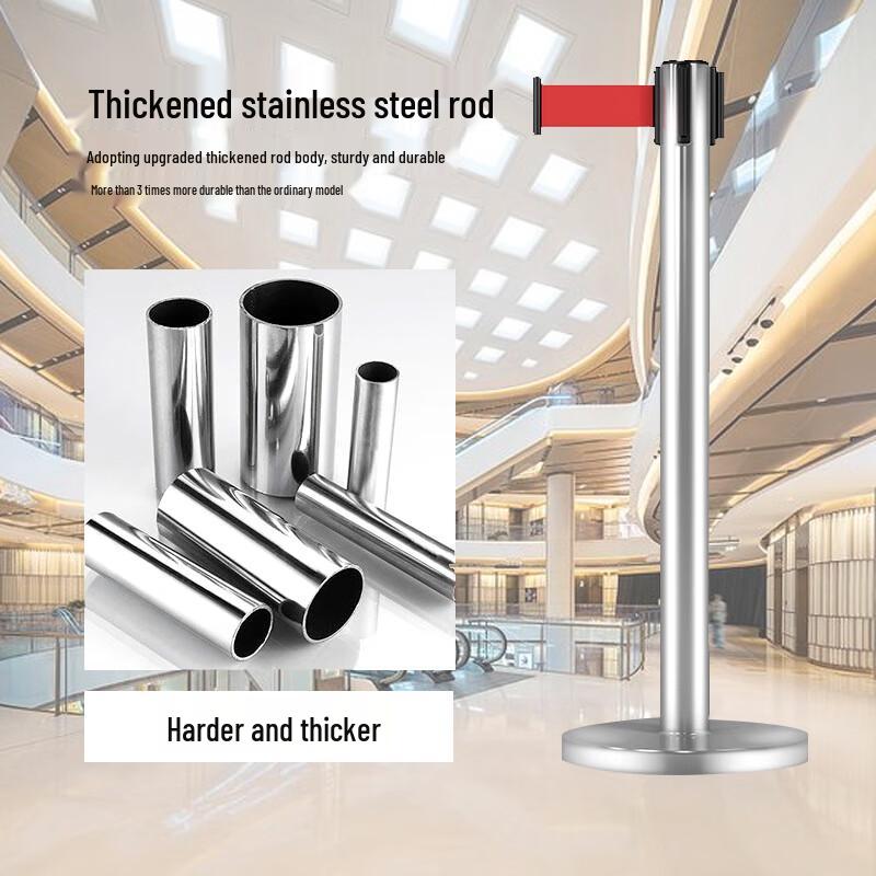 Retractable Belt Barrier Post