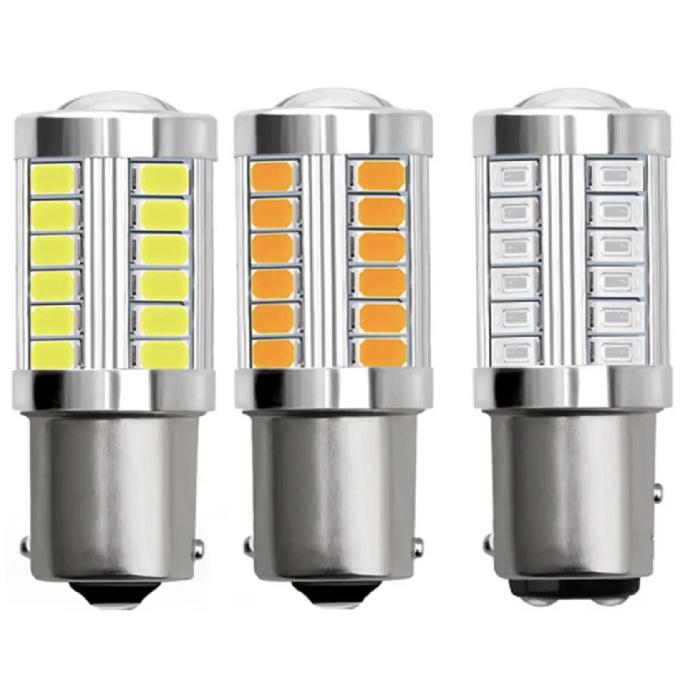 2x 1156 LED Bulbs BA15S BAY15D 33SMD 5630/5730 P21W PY21W P21/5W 12V for Signal Reverse Lights Bulbs 7