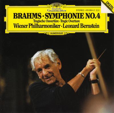 CD BRAHMS BERNSTEIN VPO  Symphony 4  Tragic Overture 4100842 Deutsche Grammo Japan Classical Used