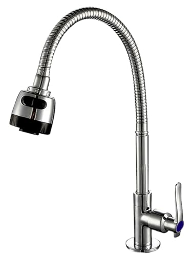 

Life System ST11 Kitchen/Bathroom Shower Faucet with Switch, Freely Adjustable Single-Lever Shower Nozzle and Shower Head