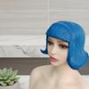 Realistic Latex Mask Short Bob Overhead Masks Novelty Rubber Colorful Hair Hats  Masquerade