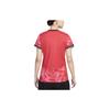 Nike Korea 2024 Stadium Home All Over Logo Print Crew Neck Casual Short Sleeve Football Shirt Women Tops Red FJ4332-679