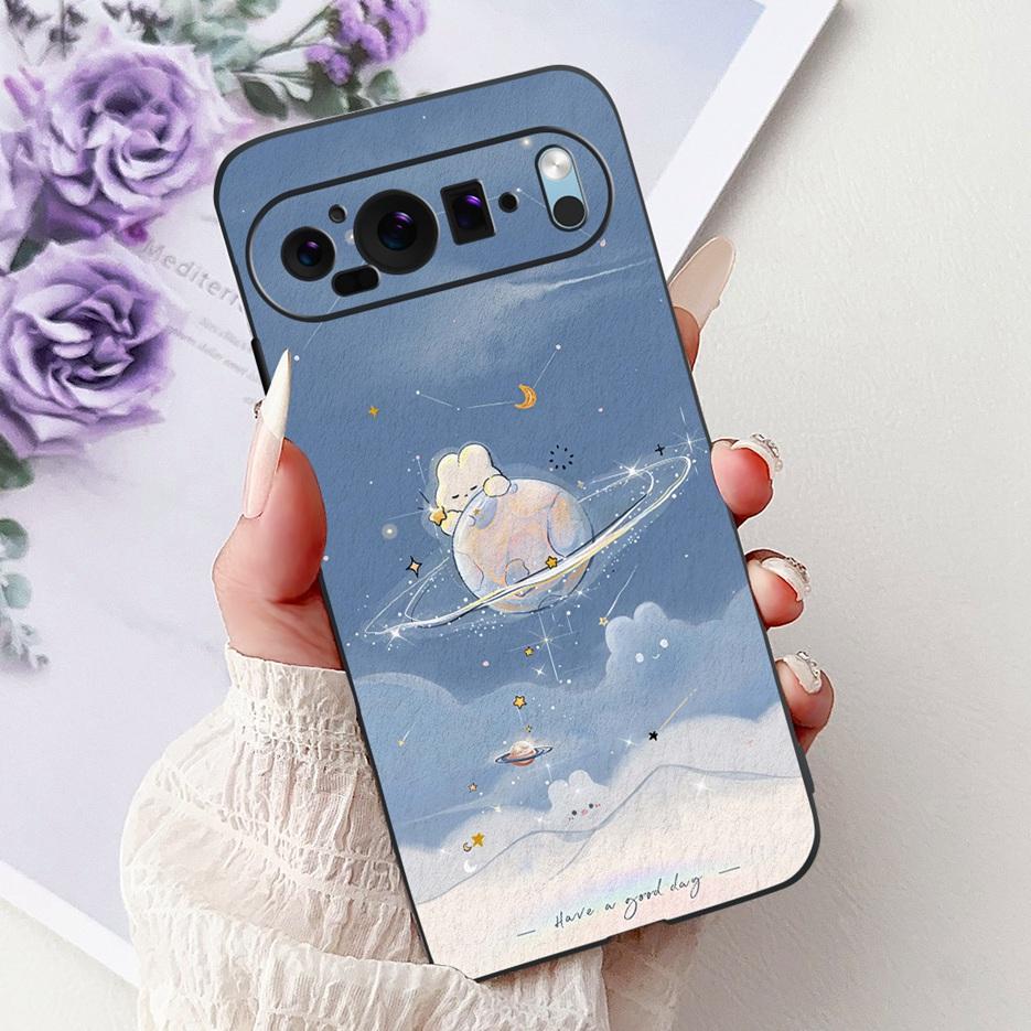 Custodia per Google Pixel 9 Pro Custodia Pixel9A Fiori Colorati Cover Dipinta Custodia Morbida in Silicone per Telefono per Google Pixel 9A Pixel9 Pro Guscio