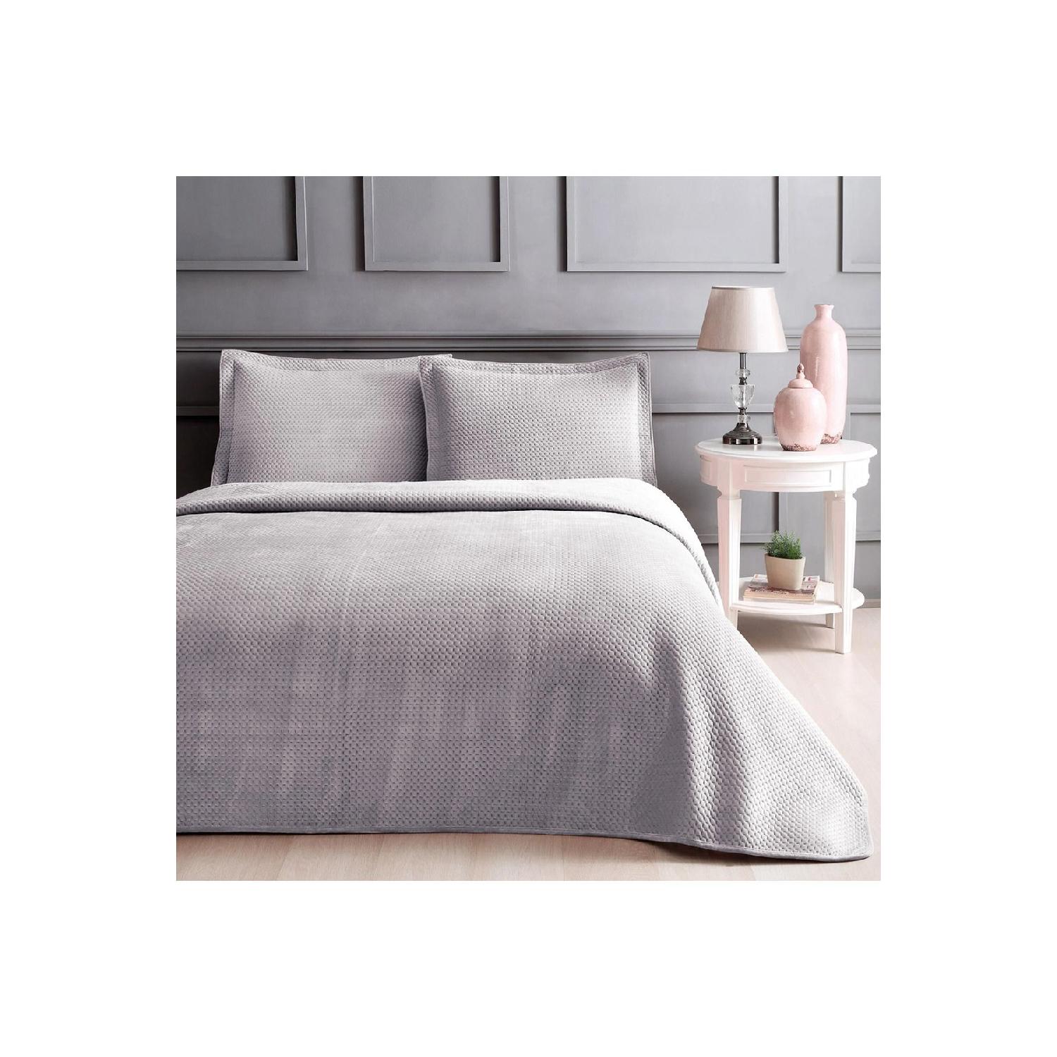 

Glace Double Bedspread Set Gray сірий колір