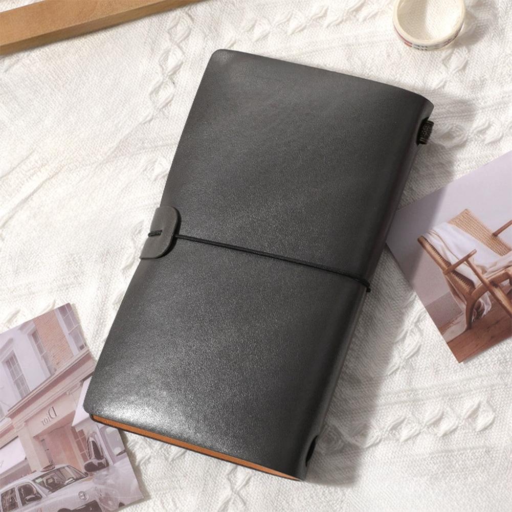 A6 Vintage Notebook PU Leather Blank Kraft Diary Note Book Journal Sketchbook Stationery School Office Supplies