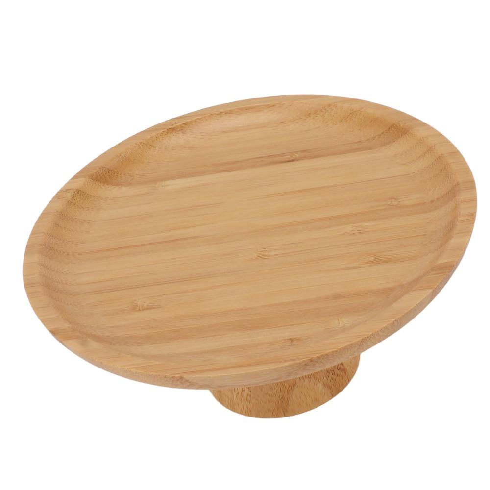 Smooth Fruit Plate Tall Foot Dessert Holder Easy To Wipe Display Platter Afternoon Tea