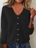 Women's Knitted Cardigan: Spring-Summer Long Sleeve Sweater, Plus Size Autumn Outerwear