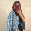 Women's Embroidered Daisy Cropped Bomber Jacket Long Sleeve Quilted Puffer Jackets Padded Coat Outerwear