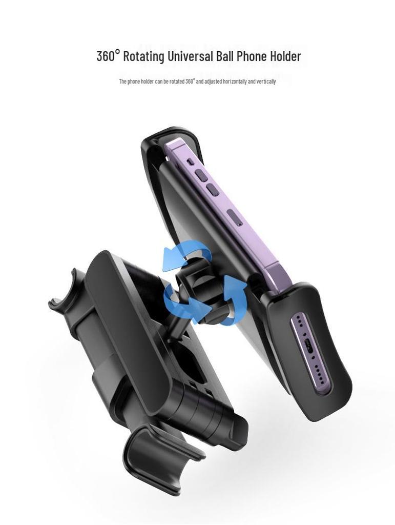 Retractable Rear Seat Car Tablet and Phone Holder