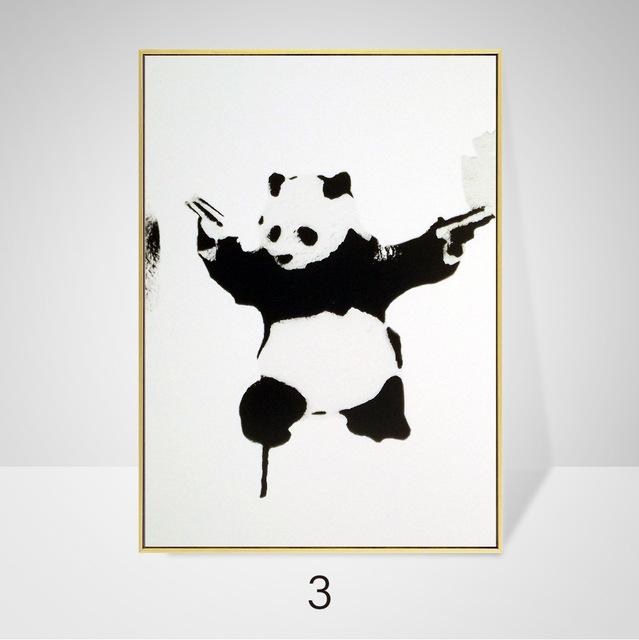 Banksy Street Graffiti Art Canvas Painting Wall Poster Nordic Classic Picture For Living Room Cuadros Home Decoration No Frame