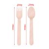 Hot Sale 50pcs 14cm Disposable Wooden Spoon Fork Set For Party Wedding Cake Tasting Batch Practical Tableware Party Peripherals